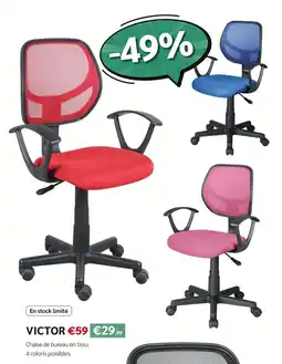 Meubles Crack Chaise de bureau en tissu offre