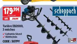 Screwfix Scheppach tarière eb2000, 3 mèches offre