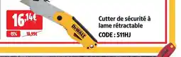 Screwfix Dewalt cutter de sécurité à lame rétractable offre