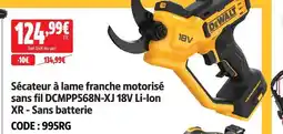 Screwfix Dewalt sécateur à lame franche motorisé sans fil dcmpp568n-xj 18v li-ion xr - sans batterie offre