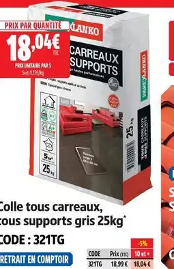 Screwfix Prb-klanko colle tous carreaux, tous supports gris offre