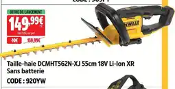 Screwfix Dewalt taille-haie dcmht562n-xj 55cm 18v li-ion xr offre
