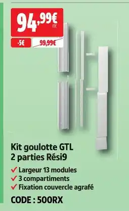 Screwfix Kit goulotte gtl 2 parties rési9 offre