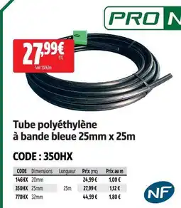 Screwfix Tube polyéthylène à bande bleue offre