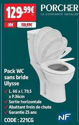 Screwfix Pack wc sans bride ulysse offre
