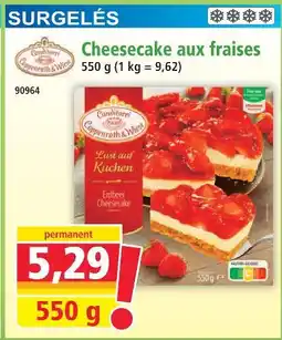 Norma Coppenrath & wiese cheesecake aux fraises offre