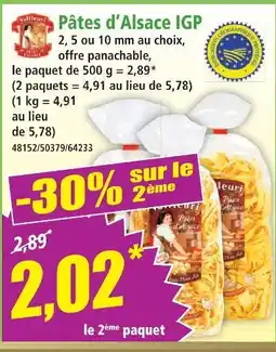 Norma Valfleuri pâtes d'alsace igp offre