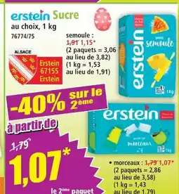 Norma Erstein sucre semoule offre