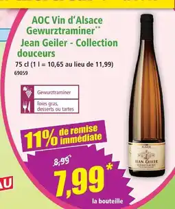 Norma Jean geiler aoc vin d’alsace gewurztraminer offre