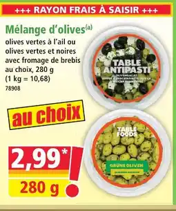 Norma Table foods mélange d'olives offre
