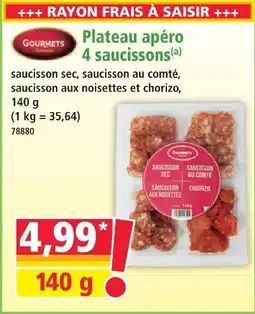 Norma Gourmets selection plateau apéro 4 saucissons offre