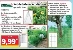 Norma Powerfix garden set de tuteurs treillis offre