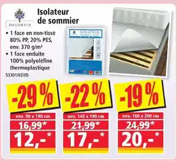 Norma Dreamtex isolateur de sommier offre