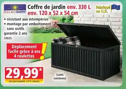 Norma Solax-sunshine coffre de jardin offre
