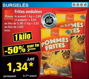 Norma Potato master frites ondulées offre
