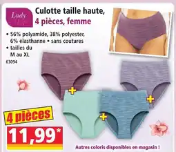 Norma Lady life culotte taille haute offre