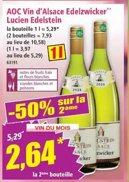 Norma Aoc vin d'alsace edelzwicker offre