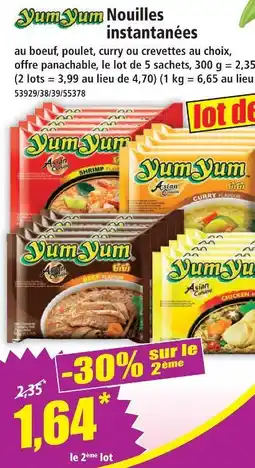 Norma Yum yum nouilles instantanées au boeuf offre