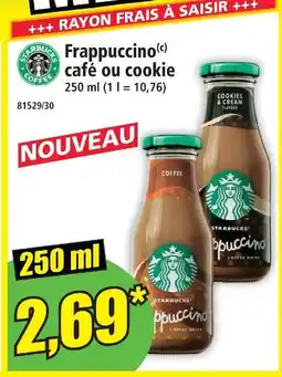 Norma Starbucks frappuccino café ou cookie offre
