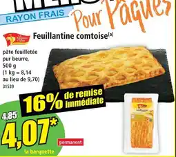 Norma Nos régions à table feuillantine comtoise offre