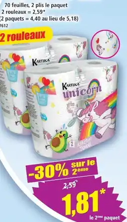 Norma Kartika essuie-tout motifs ”licorne” offre