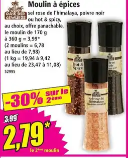 Norma Oase der gewürze moulin à épices offre