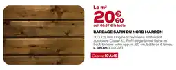 Gedimat Bardage sapin du nord marron offre