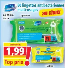 Norma Saubermax lingettes antibactériennes multi-usages offre