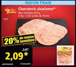 Norma Les régions à table charcuterie alsacienne fines tranches offre