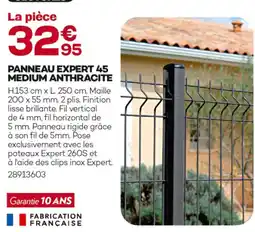 Gedimat Panneau expert 45 medium anthracite offre