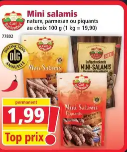 Norma Gut bartenhof mini salamis nature offre