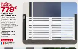 Gedimat Portail pvc battant morea offre