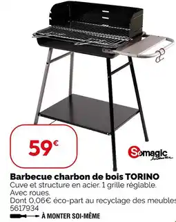 Weldom Somagic barbecue charbon de bois torino offre