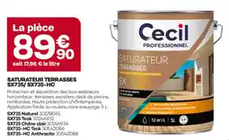 Gedimat Cecil professionnel saturateur terrasses sx735/sx735 - hc offre