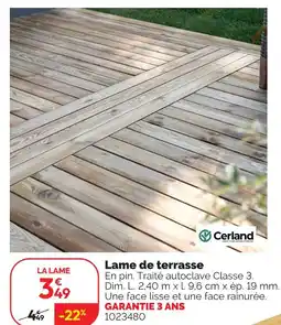Weldom Cerland lame de terrasse offre