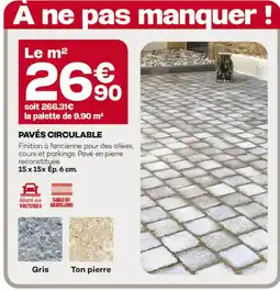 Gedimat Pavés circulables offre