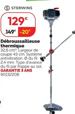 Weldom Sterwins débroussailleuse thermique offre