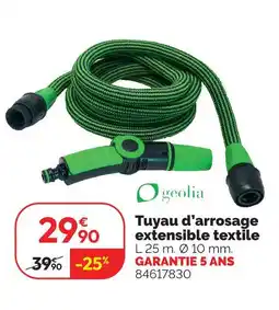 Weldom Geolia tuyau d'arrosage extensible textile offre
