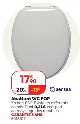 Weldom Sensea abattant wc pop offre