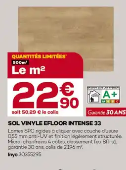 Gedimat Sol vinyle efloor intense 33 offre