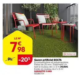 Weldom Solta gazon artificiel offre