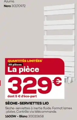 Gedimat Lio sèche-serviettes à inertie fluide offre