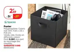 Weldom Spaceo panier offre