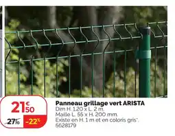 Weldom Arista panneau grillage vert offre