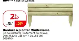 Weldom Bordure à planter minitraverse offre