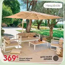 Maxi Bazar Hesperide parasol déporté melhia 4x3m offre