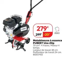 Weldom Pubert motobineuse à essence uno 20p offre