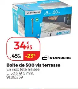 Weldom Standers boite de 500 vis terrasse offre