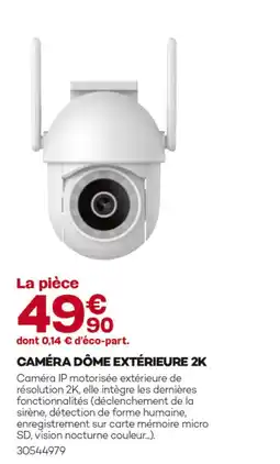 Gedimat Caméra dôme extérieure 2k offre
