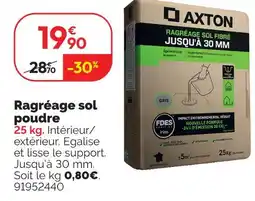 Weldom Axton ragréage sol fibré jusqu'à 30 mm offre